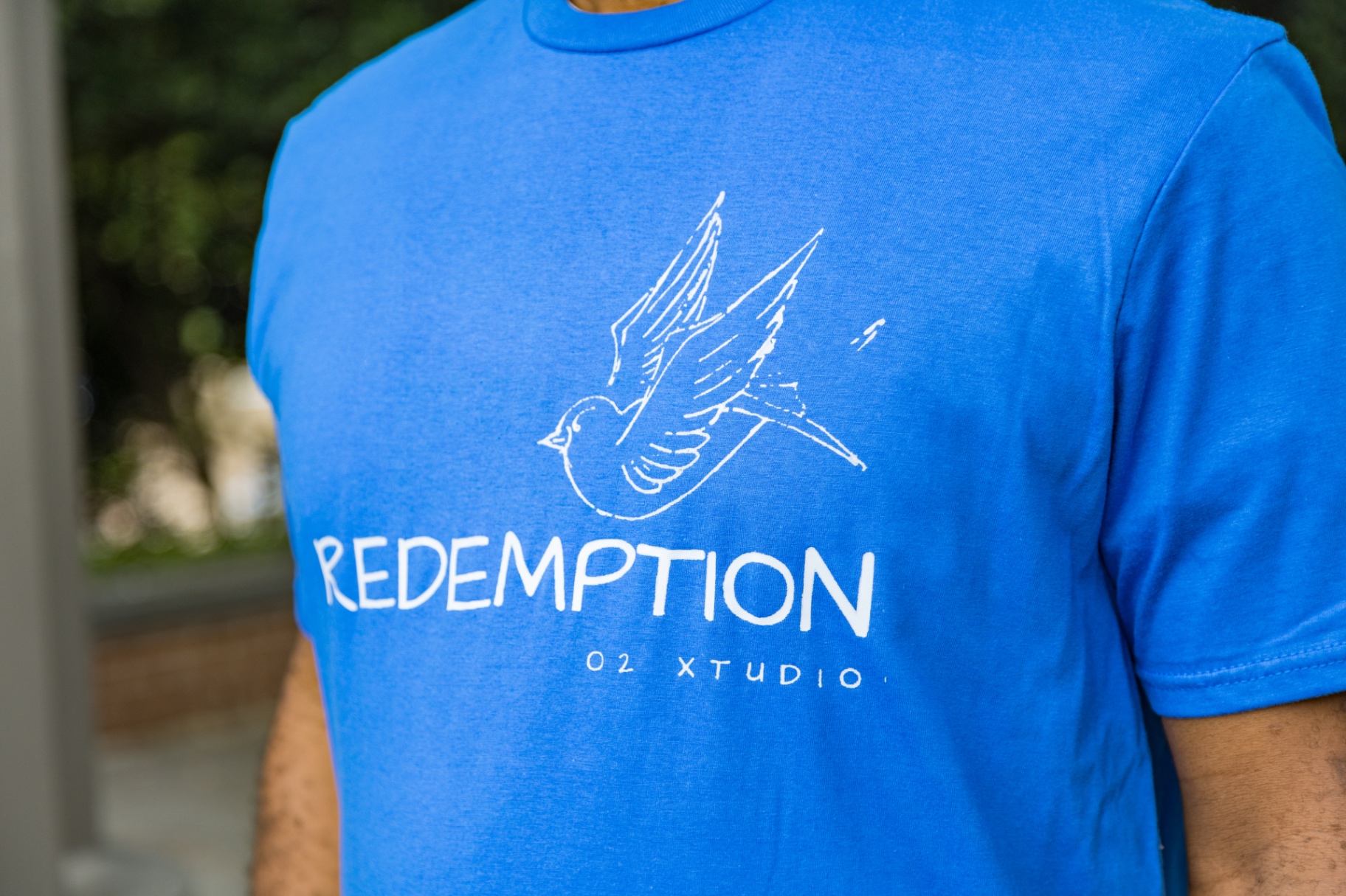 Redemption — front print detail