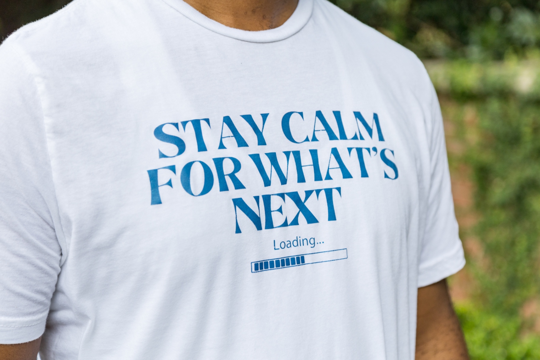 Stay Calm — typographic close-up